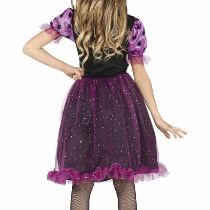 Bruja Disfraz Halloween Niña Brillos