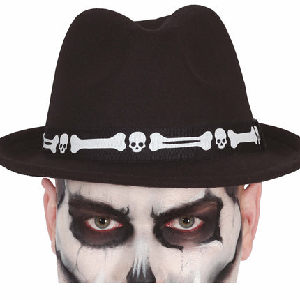 Huesos de sombrero negro