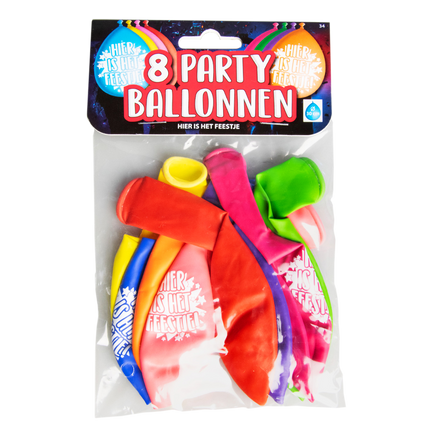 Globos Here's the Party 30cm 8pcs