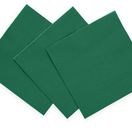 Servilletas Verdes 3 Capas 33cm 20uds.