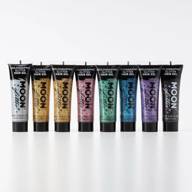 Gel para el pelo purpurina holográfica Moon Glitter Morado 20ml