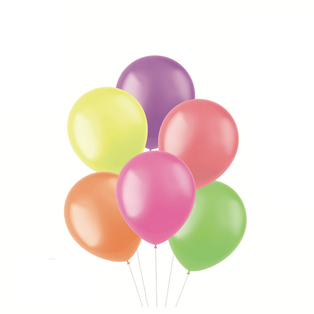 Globos de Colores Neón 30cm 100pcs