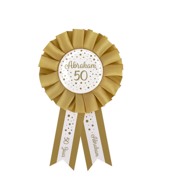 Roseta Oro Blanco 50 Años Abraham