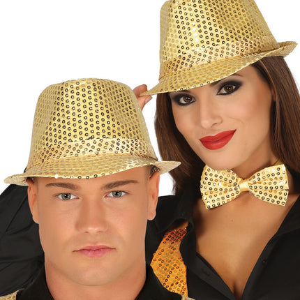 Sombrero Lentejuelas Doradas