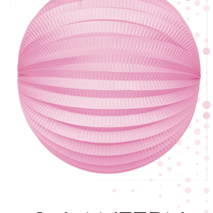 Lampión rosa 25cm