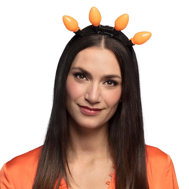 Diadema Naranja Led