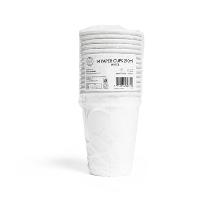 Vasos Blancos Papel 210ml 14ud