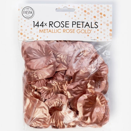 Pétalos de rosa dorados 144uds.