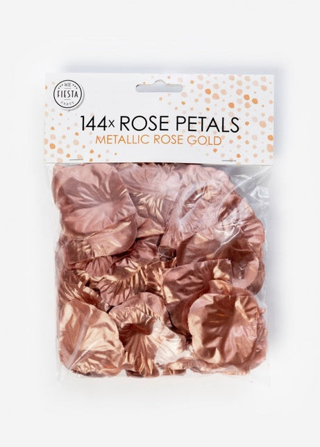 Pétalos de rosa dorados 144uds.