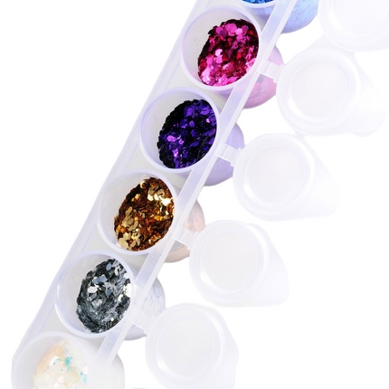 Purpurinas de Colores Glamour Chuncky Mix 6pcs