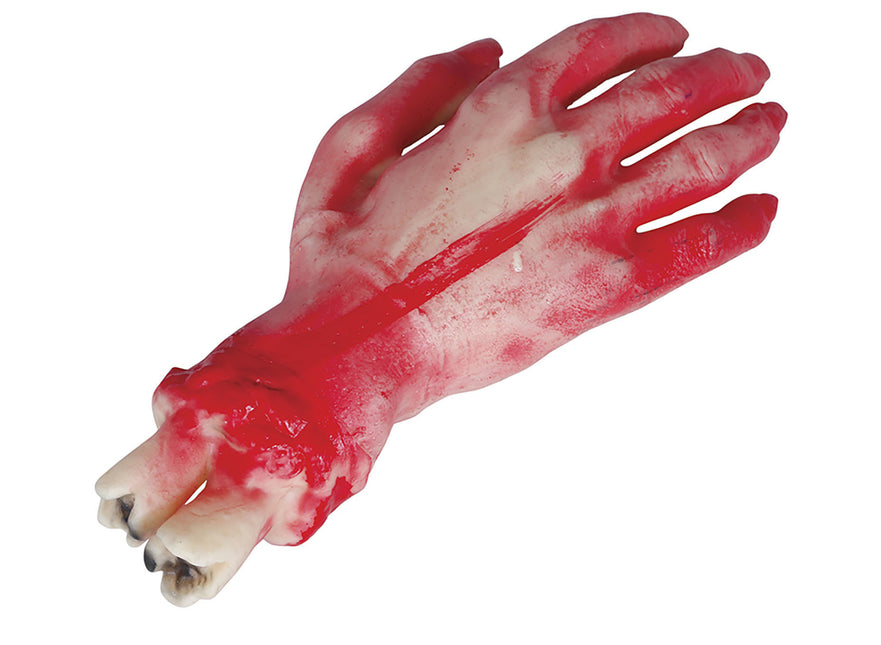 Mano de confeti para la mesa de Halloween