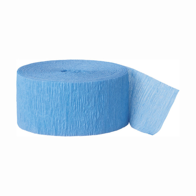 Guirnalda de Crepé Azul Claro 24m