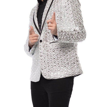 Blazer plateado Hombre