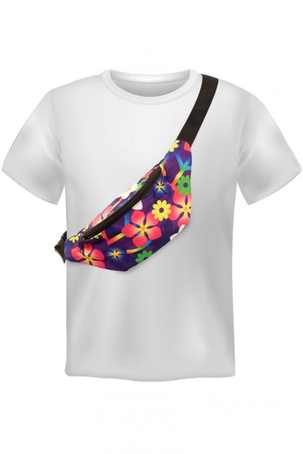 Bolsa de cadera Flower Power Morado