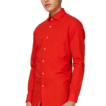 Camisa Roja Hombres <tc>OppoSuits</tc>