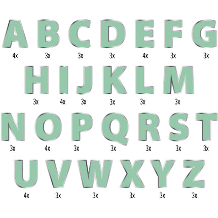 Set de pancartas de letras Diy