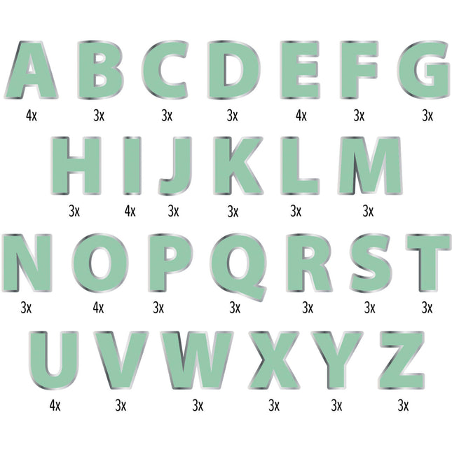 Set de pancartas de letras Diy