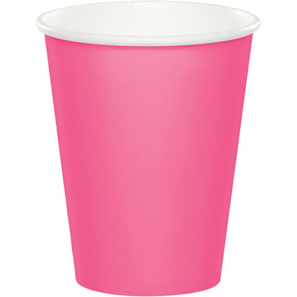 Vasos Rosas 256ml 8ud