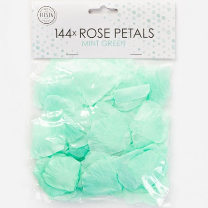 Pétalos de rosa verde menta 144uds.