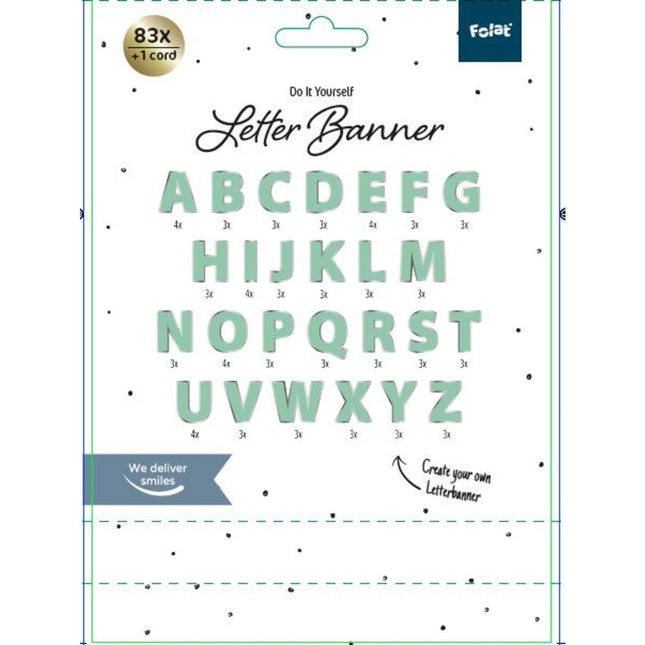 Set de pancartas de letras Diy