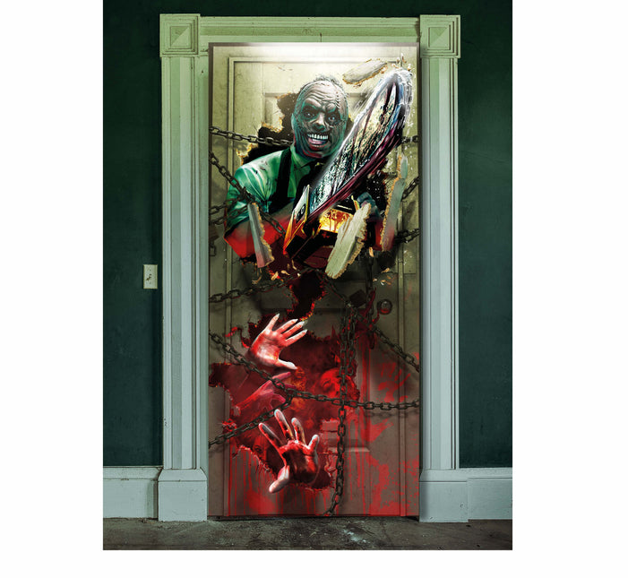 Cartel Halloween Motosierra 1,8 m
