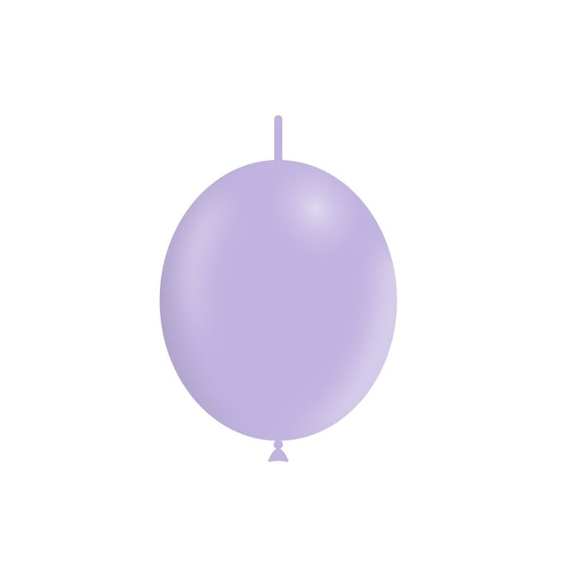 Globos Botón Lila Pastel 30cm 50pcs
