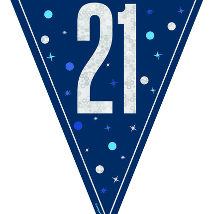 21 Años Guirnalda Azul 2,5 m