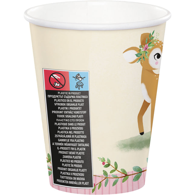 Tazas Ciervo 256ml 8ud