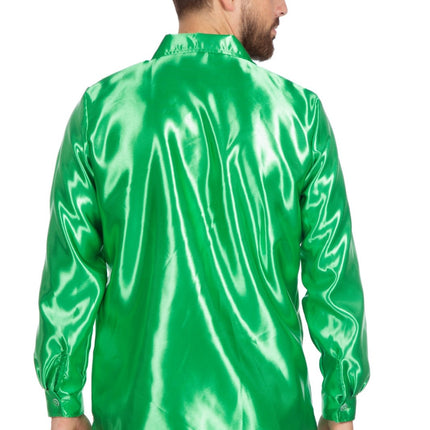 Blusa Disco Volantes Verde Oscuro