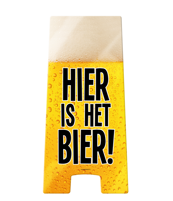 Señal de advertencia Aquí hay cerveza 62,5cm