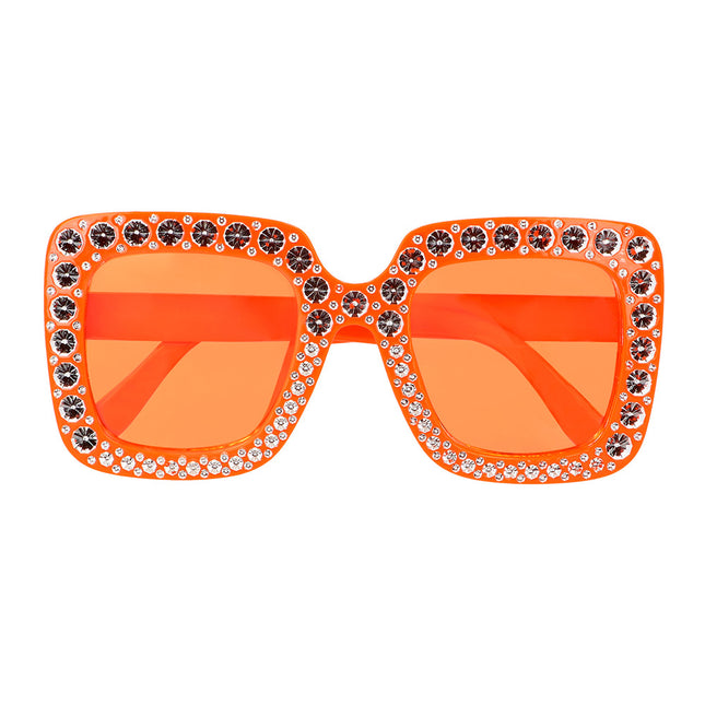 Gafas Naranja Purpurina