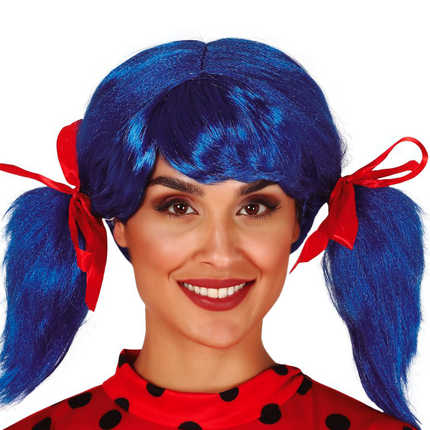 Peluca Lazos Azul