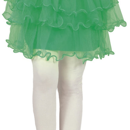 Tutú Verde Niña Volantes 30cm