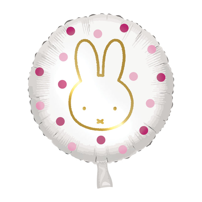 Globo de Helio Miffy Rosa Vacío 45cm