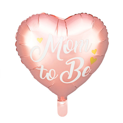 Globo de Helio Corazón Mamá Rosa Vacío 35cm