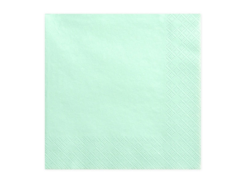 Servilletas verde menta 33cm 20pcs