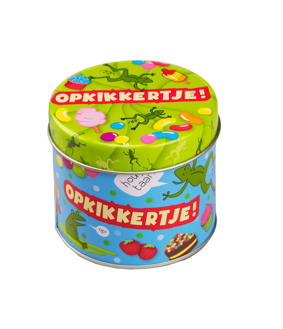 Lata de caramelo Opkikkertje 9cm