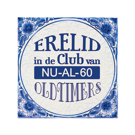 Azulejo Azul Delft 60 Años 14,5cm