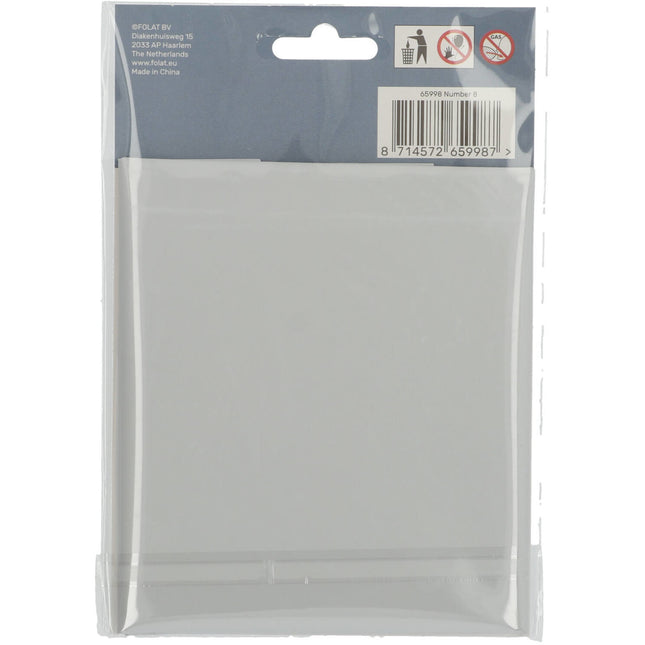 Globo Foil Figura 8 Blanco Mate XL 86cm vacío