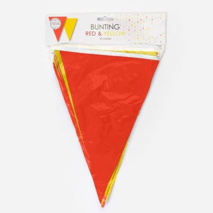 Banderín Grande Rojo Amarillo 10m