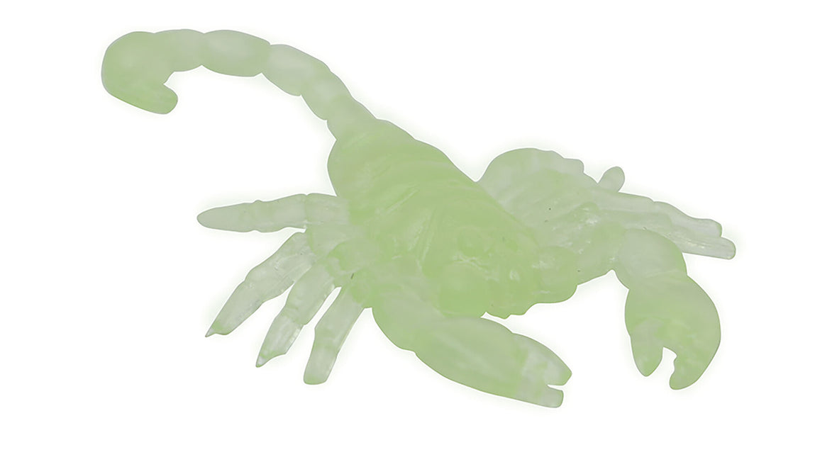Decoración de Mesa Escorpiones Brillan en la Oscuridad 6cm 8pcs