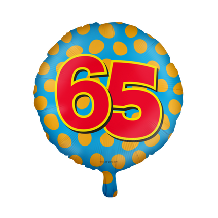 Globo de Helio 65 Años de Color Vacío 46cm