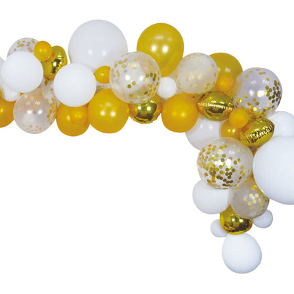 Arco de Globo Hecho en Casa Set Oro 4m
