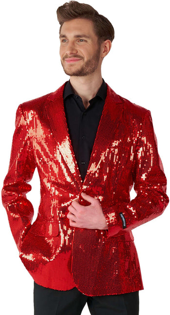 Paillet Blazer Rojo Hombre <tc>Suitmeister</tc>