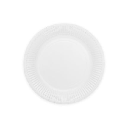 Platos Blancos Papel 23cm 16ud