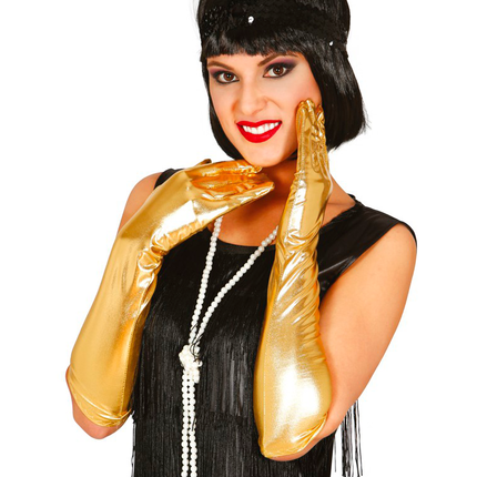 Guantes dorados 44cm
