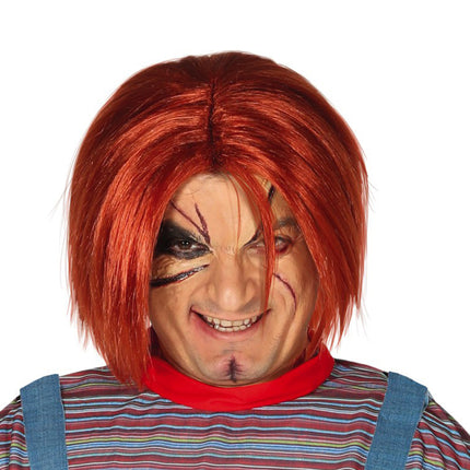 Peluca de Muñeca Asesina de Halloween