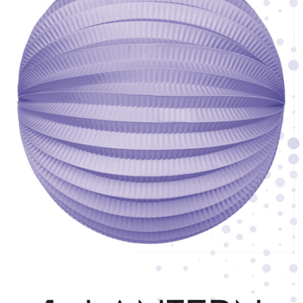 Lampión morado 25cm