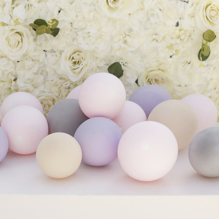 Globos Rosa Gris Lila 13cm 40pcs