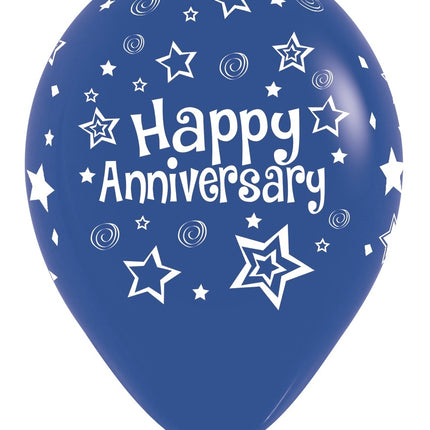 Globos Feliz Aniversario Mix 30cm 25pcs